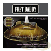 Fret Daddy's A minor Pentatonic Scale For Acoustic Electric Guitar - Learn to Play the A minor Pentatonic Scale