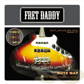 Fret Daddy's Fretboard Notemap for Bass Guitar - Learn the Fretboard Notemap